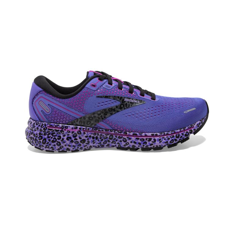 Brooks Women's Ghost 14 Cushioned Road Running Shoes - Cactus/Purple/Black (RUTY49562)